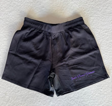 Load image into Gallery viewer, Purple Script Shorts