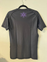 Load image into Gallery viewer, Purple Script Rash Guard