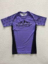 Load image into Gallery viewer, Purple Belt Mountain Rash Guard Long Sleeve