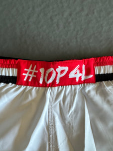 White LAX Fight Shorts